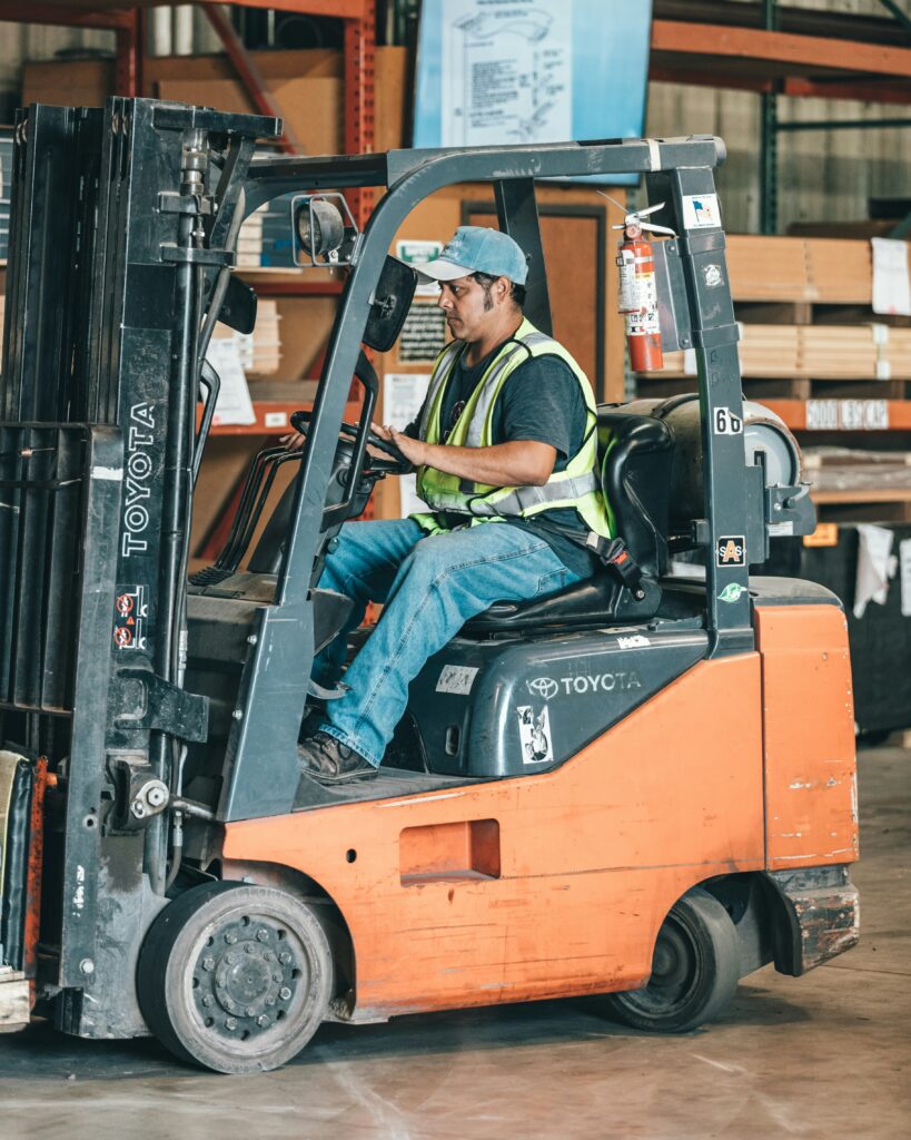 Bilingual forklift training class